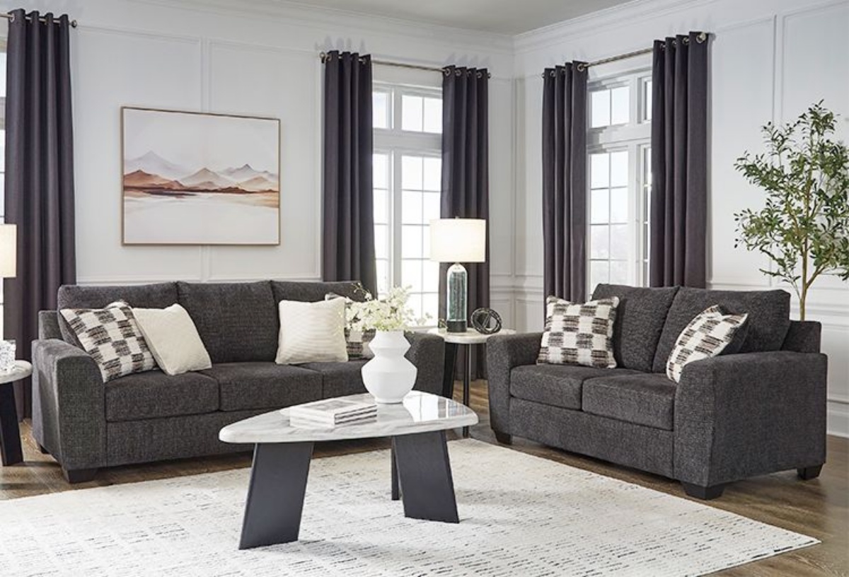 Picture of Loreo Ebony Sleeper Sofa & Loveseat