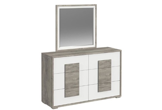 Picture of San Matteo Dual-Tone Dresser & Mirror