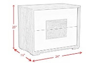 Picture of San Matteo Dual-Tone Nightstand