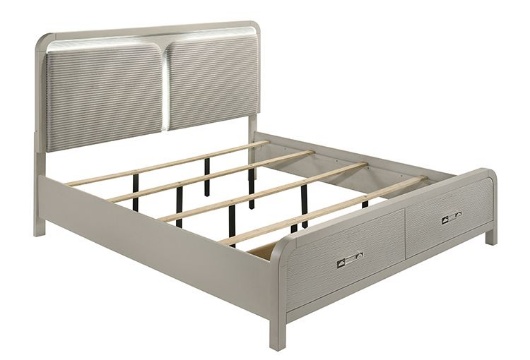 Picture of Amber Grey 3 PC King Storage Bed
