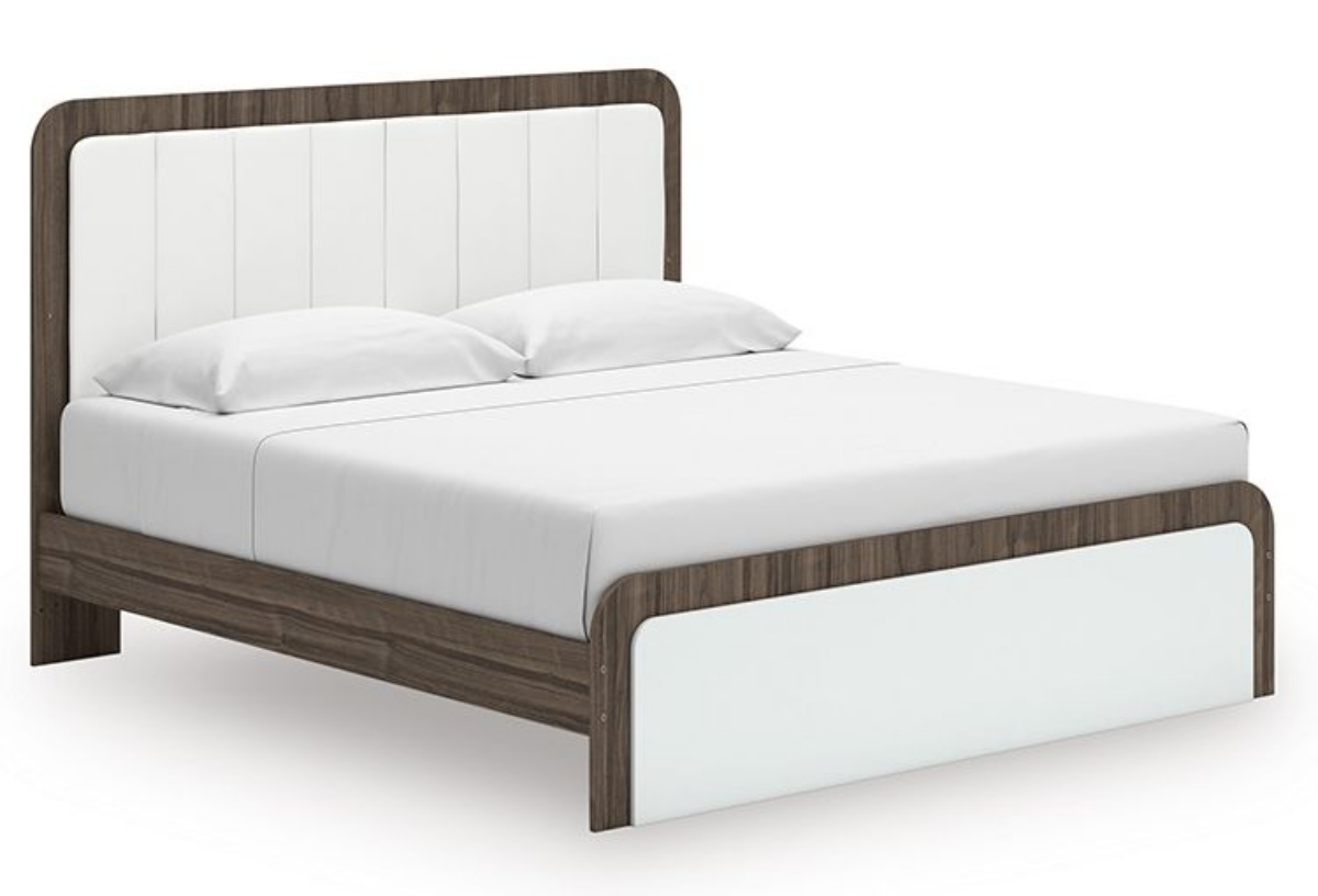 Picture of Kendanport 3 PC Queen Upholstered Platform Bed