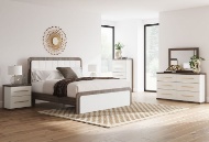 Picture of Kendanport 3 PC Queen Upholstered Platform Bed