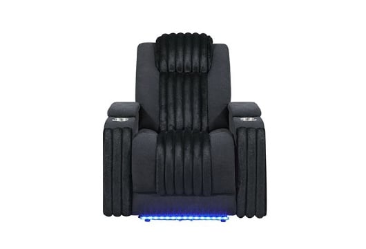Picture of Pepe Black Dual Power Recliner