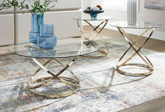 Picture of Crimonti Champagne Occasional Table Set (3/CN)