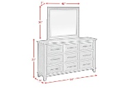 Picture of Canterbury Grey Dresser & Mirror
