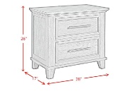 Picture of Canterbury Nightstand with USB