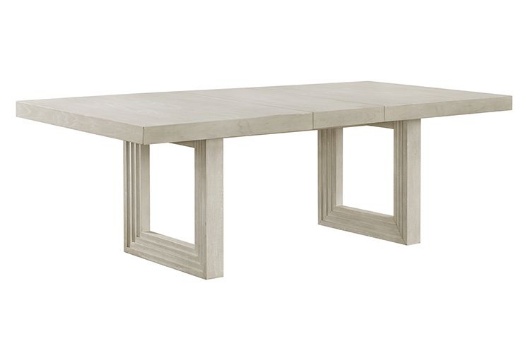 Picture of Avalanche White Dining Table With Extension Leaf