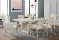 Picture of Avalanche White Dining Table With Extension Leaf