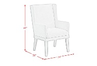 Picture of Avalanche White Arm Chair