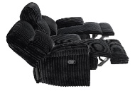 Picture of Admiral Black Reclining Sofa