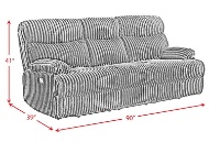 Picture of Admiral Black Reclining Sofa
