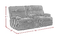 Picture of Admiral Black Loveseat