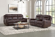 Picture of Panther Brown Recling Sofa