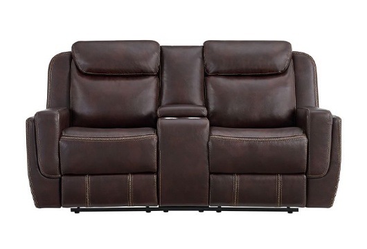 Picture of Panther Brown Reclining Loveseat