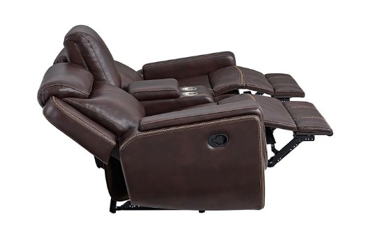 Picture of Panther Brown Reclining Loveseat