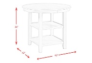 Picture of Amherst White Counter Height Dining Table