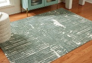 Picture of Cayworth Teal/White Large Rug