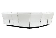 Picture of Blanche White Reclining Sectional with LED Lights