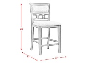 Picture of Amhurst Grey Counter Chair