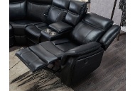 Picture of Blanche Black Reclining Sectional with LED Lights