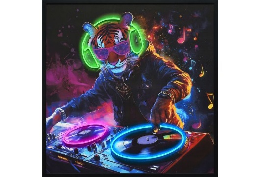 Picture of Neon Groove LED Wall Art