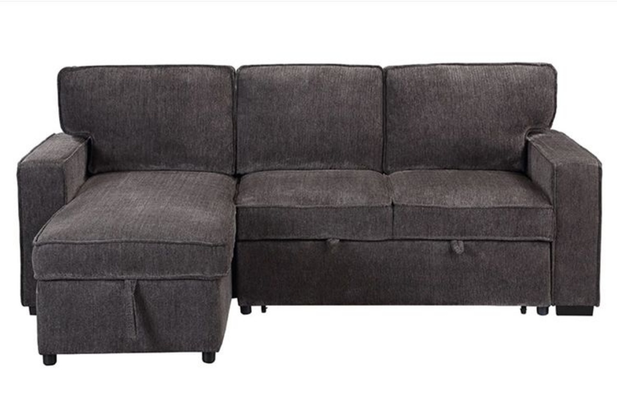 Picture of Logan Grey Sleeper Chaise with Storage
