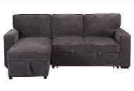 Picture of Logan Grey Sleeper Chaise with Storage
