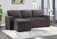 Picture of Logan Grey Sleeper Chaise with Storage