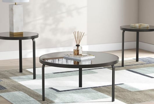 Picture of Dorilyn Black 3 PC Table Set