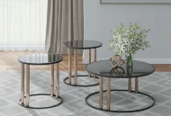 Picture of Hannerly Black/Gold 3 PC Table Set