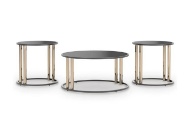 Picture of Hannerly Black/Gold 3 PC Table Set
