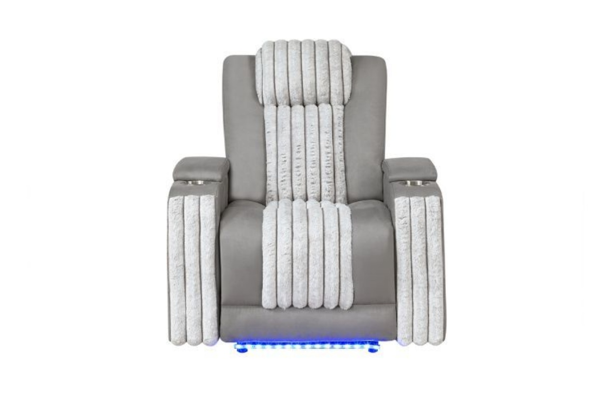Picture of Pepe Grey Dual Power Recliner