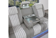 Picture of Pepe Grey Dual Power Reclining Sofa & Loveseat