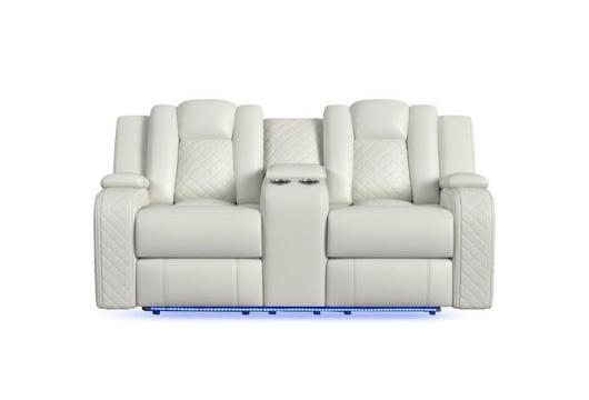Picture of Carlo Oyster Dual Power Reclining Console Loveseat