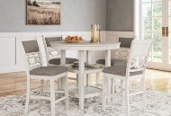 Picture of Erinberg 5 PC White Counter Height Dining Room