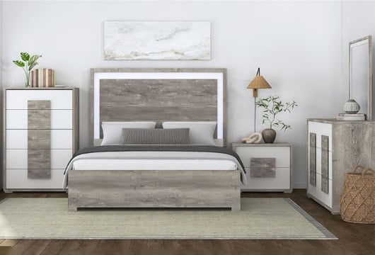 Picture of San Matteo Dual-Tone 5 PC Queen Bedroom