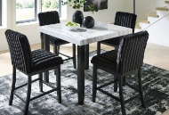 Picture of Jazmin Faux Marble Counter Height Dining Table