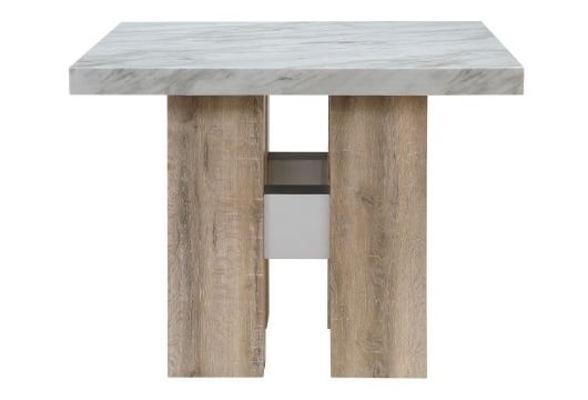 Picture of Tosh White Faux Marble 5 PC Counter Height Dining Room