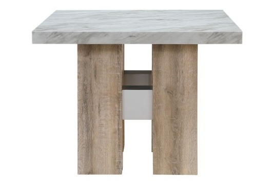 Picture of Tosh White Faux Marble 7 PC Counter Height Dining Room