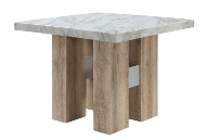 Picture of Tosh White Faux Marble 7 PC Counter Height Dining Room