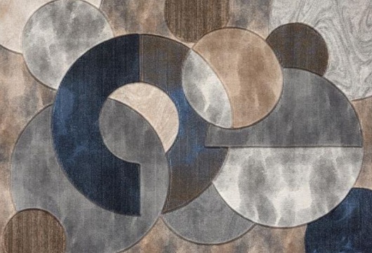 Picture of Alexia Blue/Brown Area Rug