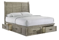 Picture of Sullivan Grey Queen Storage Platform Bed