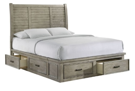 Picture of Sullivan Grey Queen Storage Platform Bed