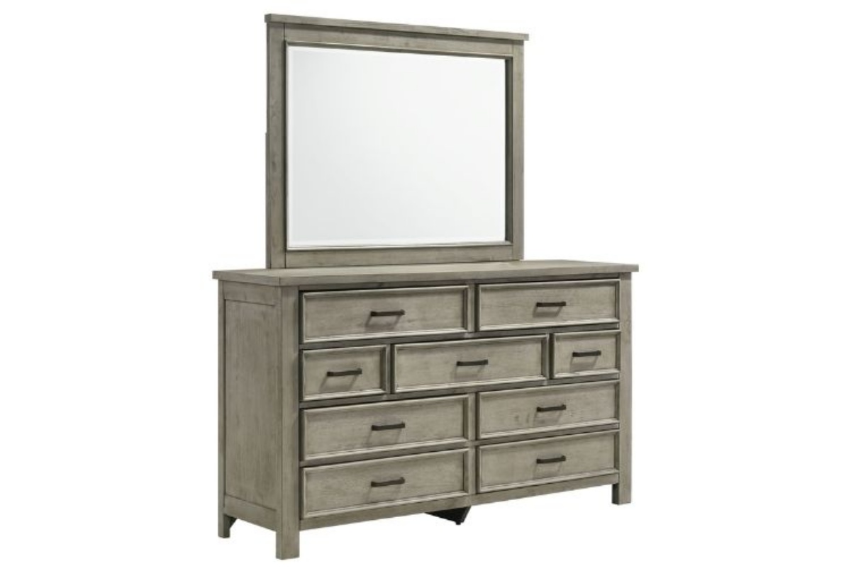 Picture of Sullivan Grey Dresser & Mirror