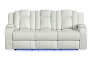 Picture of Carlo Oyster Dual Power Reclining Sofa With Dropdown Table