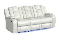 Picture of Carlo Oyster Dual Power Reclining Sofa With Dropdown Table