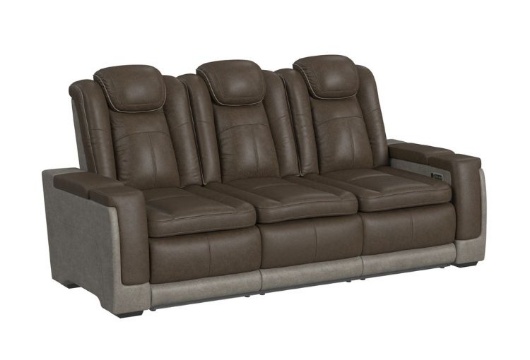 Picture of Lantana Rocky Brown Dual Power Reclining Sofa
