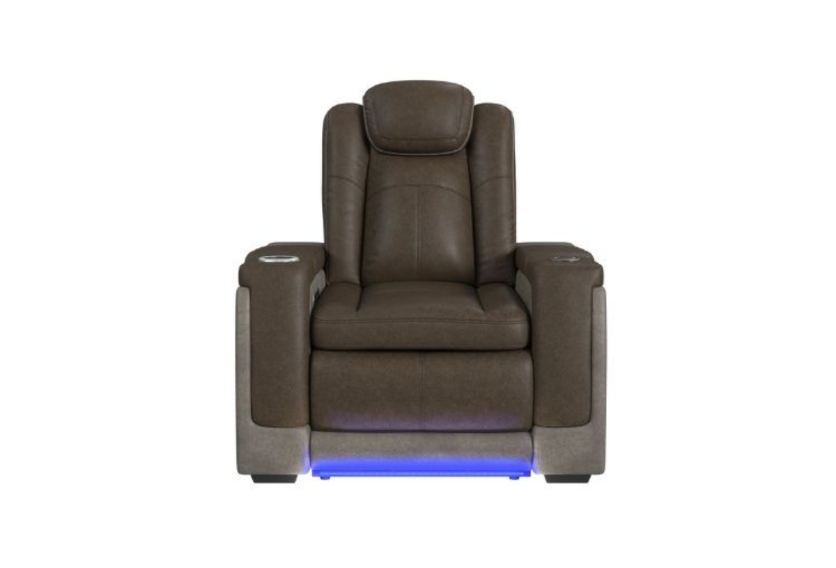 Picture of Lantana Rocky Brown Dual Power Recliner