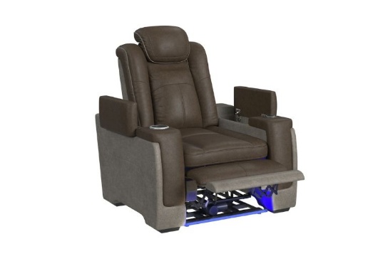 Picture of Lantana Rocky Brown Dual Power Recliner