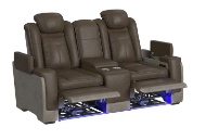 Picture of Lantana Rocky Brown Dual Power Reclining Sofa & Console Loveseat